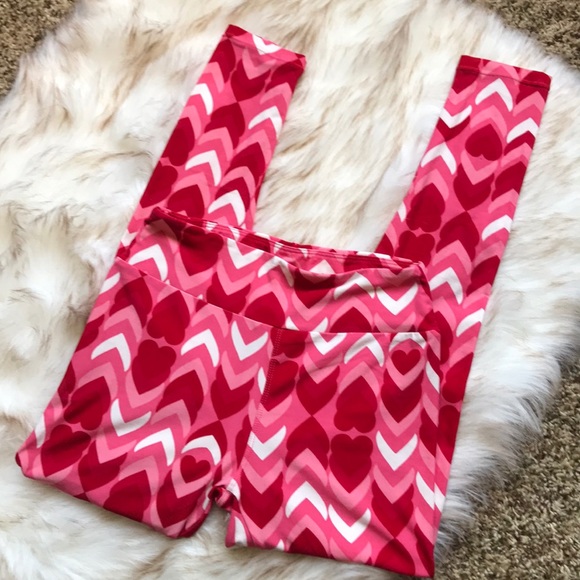 LuLaRoe Heart leggings EUC - Picture 4 of 6